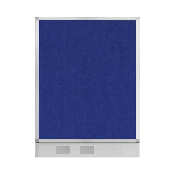 Versare Hush Panel Configurable Cubicle Partition 3' x 4' Royal Blue Fabric w/ Cable Channel 1855305 - main